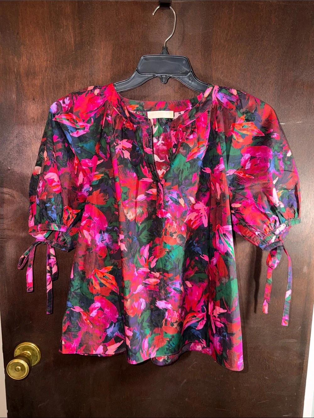Ulla Johnson Vienne Hibiscus Blouse